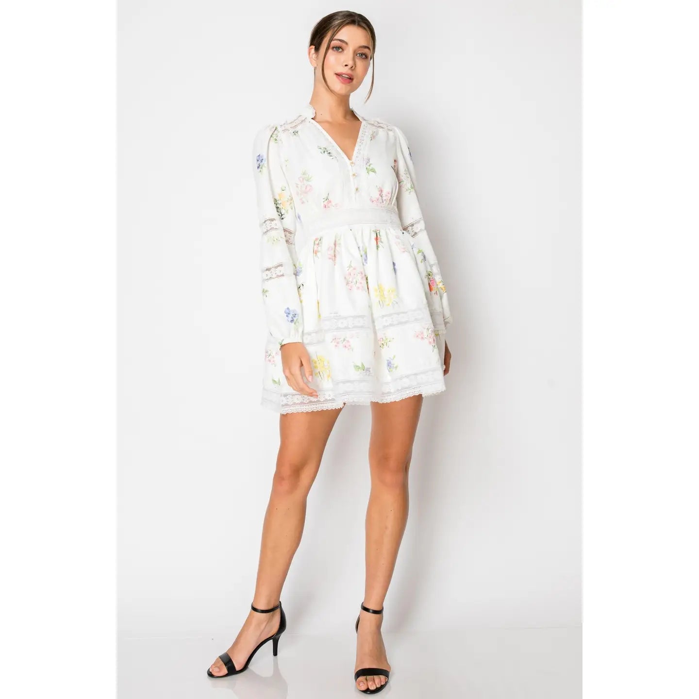 Exclusive Designer Collection LONG SLEEVE MINI DRESS