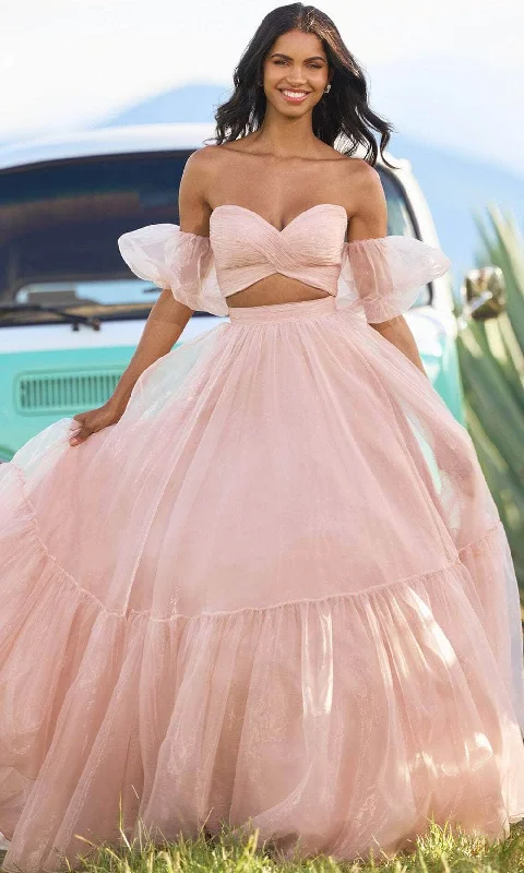 Women’s Casual Dresses Sherri Hill 55603 - Two Piece Fresh Voluminous Gown