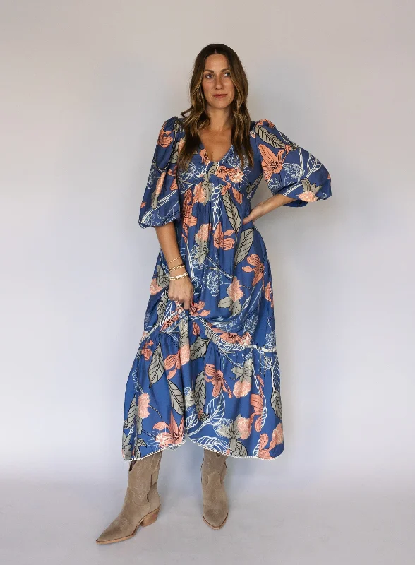 Comfortable Chic Melrose Floral Maxi Dress