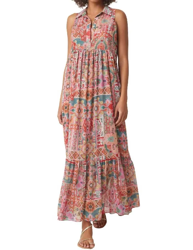Durable Fashion Picks Hilma Dress In Palazzo Tile