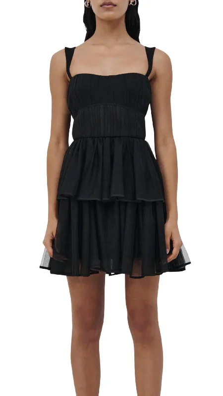 Pastel Styles Annabella Dress In Black