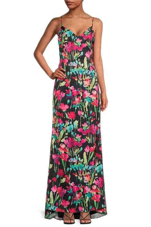 Bid Farewell To The Old Season Liv Foster ML1E208209 - Floral Printed Sleeveless Long Dress