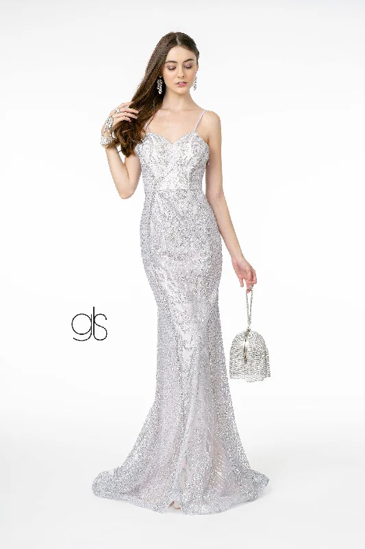 Get The Latest Trends Glitter Mesh Sweetheart Mermaid Long Prom Dress
