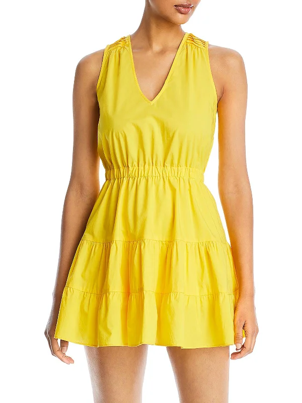 Durable Fashion Picks Flynn Womens Poplin Lace-Up Sundress