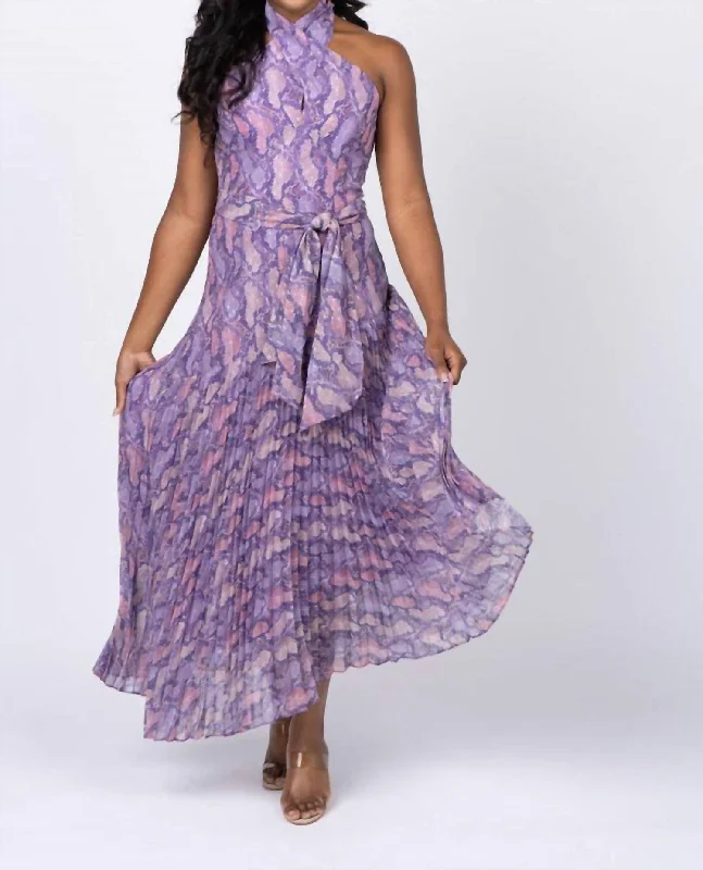 Casual Women's Clothing Online Roya Dress In Lavendar Multi
