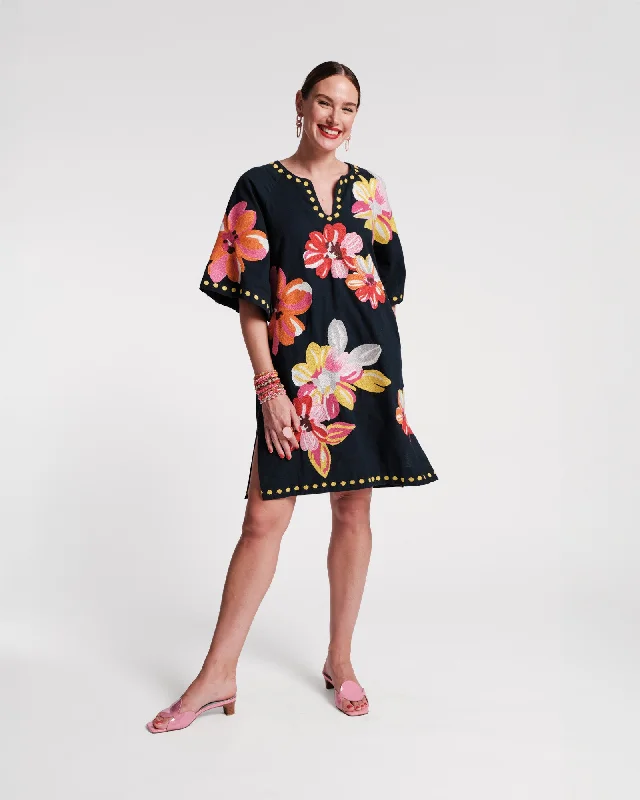 Break Fashion Norms Charming Caftan Mini Sun Floral