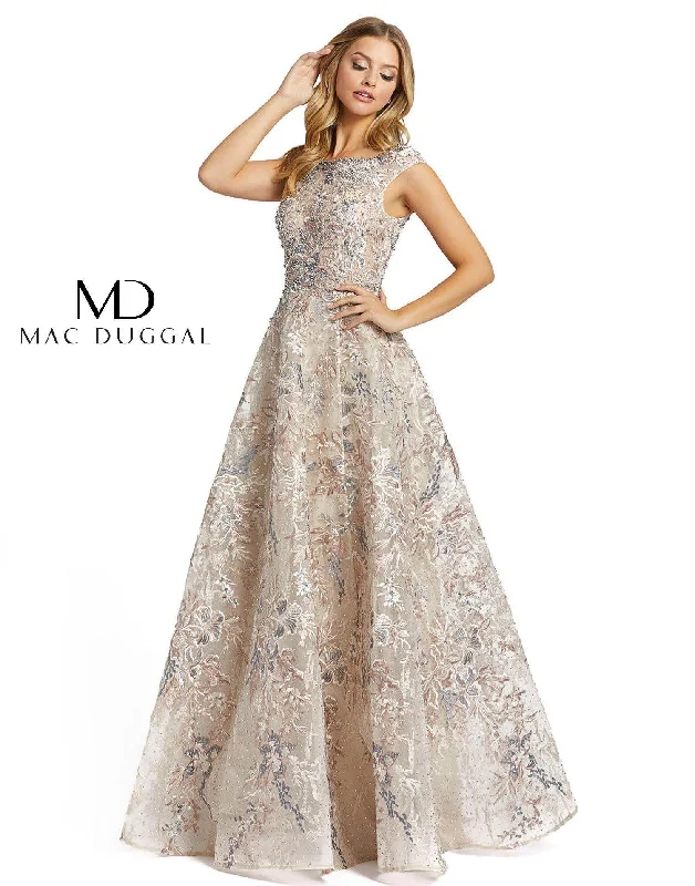 Unleash Your Trend Driven Style Mac Duggal Prom Long Cap Sleeve Ball Gown Sale