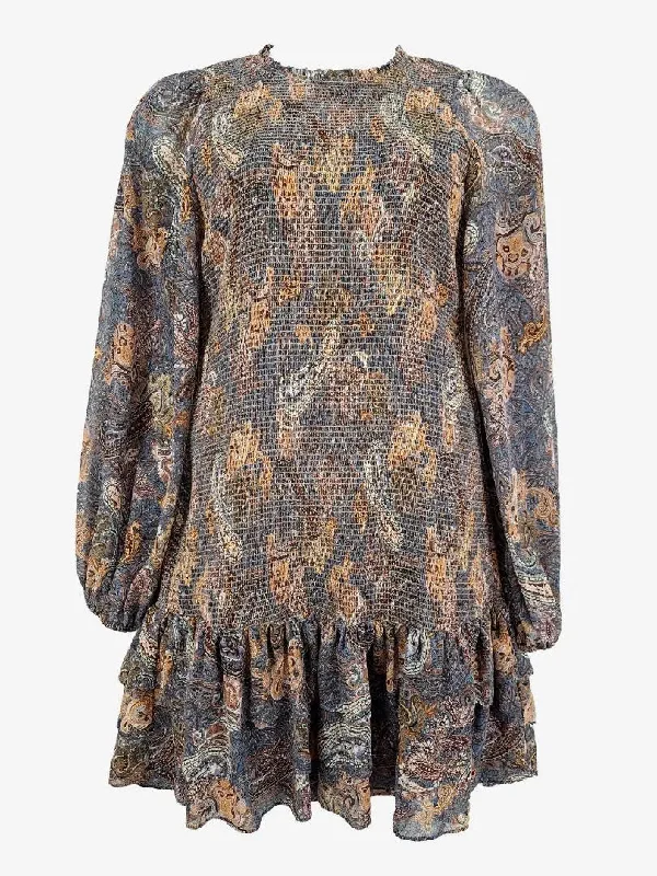 Clearance Sale, All Cheap Witchery Paisley Shirred Mini Dress Size 12