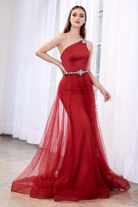 Cozy Comfort Style Sale Cinderella Divine A0080 One Shoulder Prom Dress