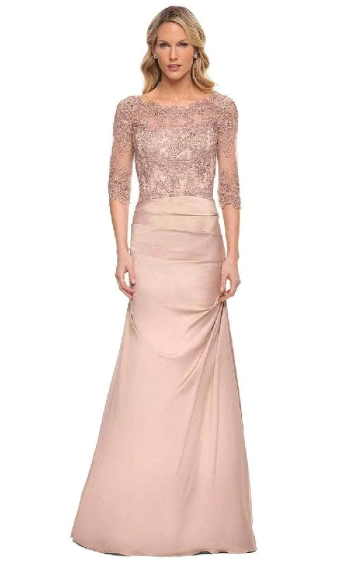 Classic Women's Fashion La Femme - Embroidered Mermaid Formal Gown 30162SC