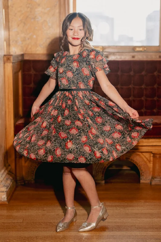 Season Sale Mini Gianna Dress in Moody Floral - FINAL SALE