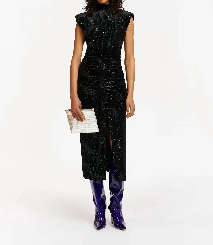 Festival Fashion Exotic Sparkling Dress In Black