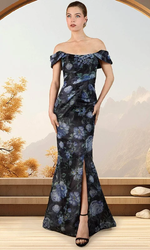 Seasonal Picks Janique 241020 - Floral High Slit Evening Dress