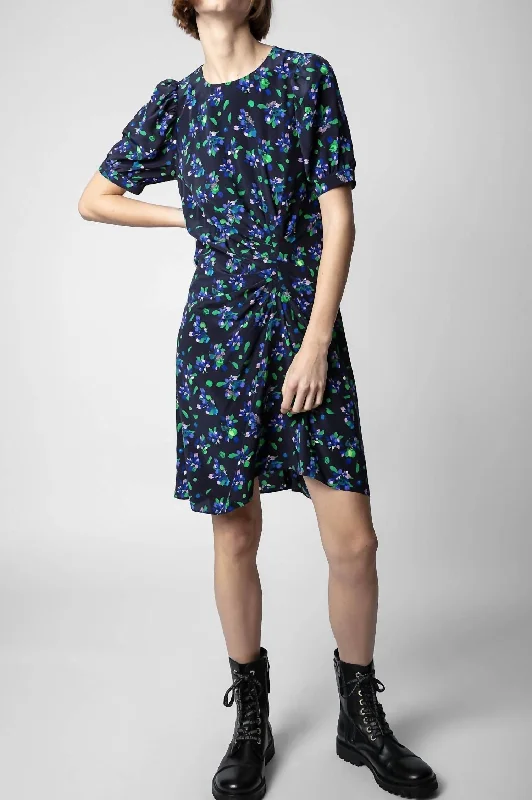 Women's Stylish Outerwear Rixe Silk Dress In Noir