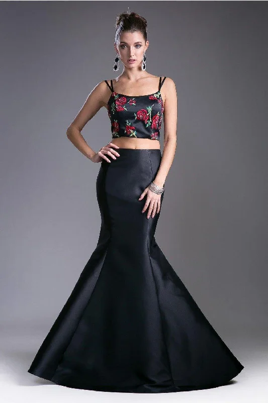 Trendy Women's Wear Collection Cinderella Divine KC1737 Two Piece Long Prom Dress