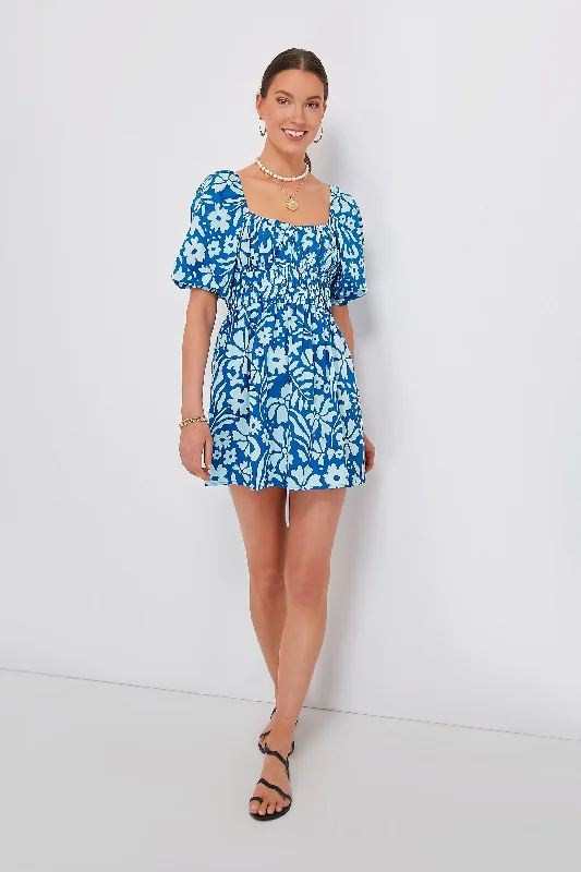 End Of Season Sale Clothing Blue Sidra Floral Marinelli Mini Dress