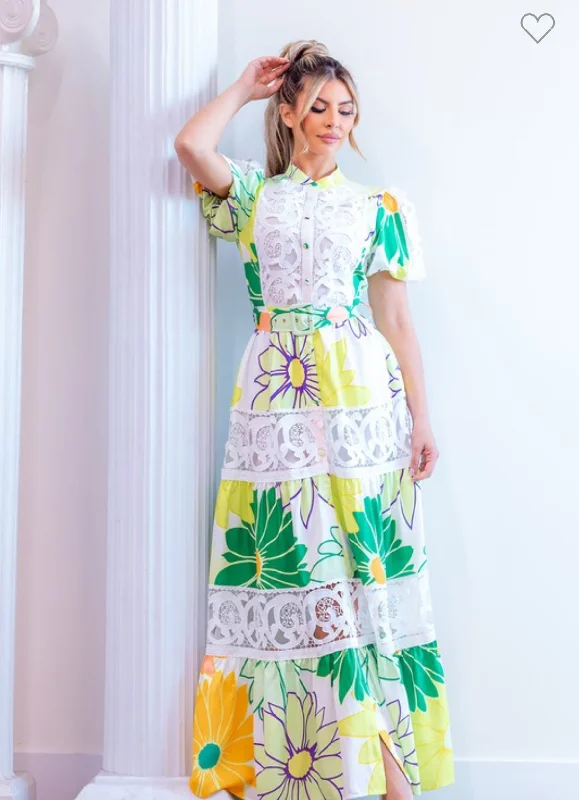 Boho Chic Fashion Floral Maxi Dress
