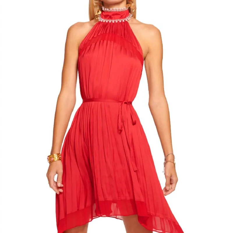 Casual Chic Sylvia Dress In Soiree Red