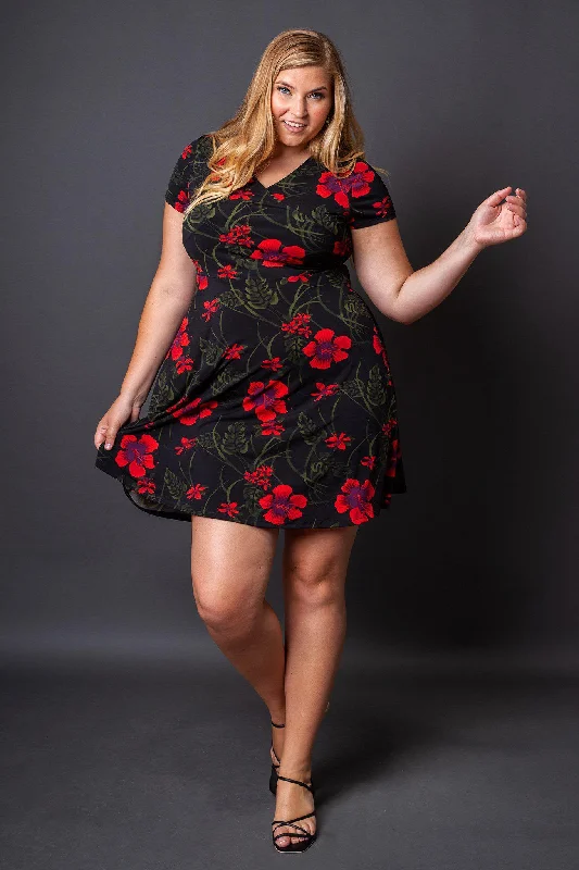 Flash Sale Clothing Holly Fit and Flare Floral Dress