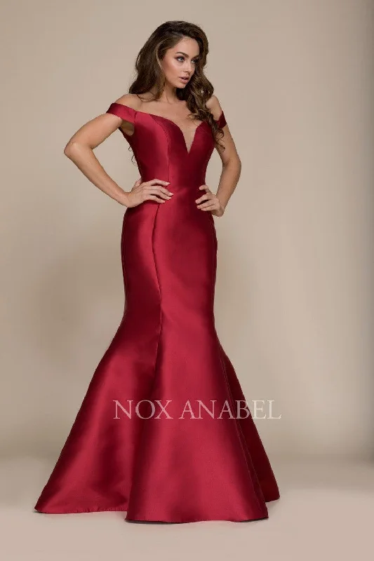 Discover Promotions Long Off The Shoulder Fitted Formal Prom Dress Evening Gown Sale