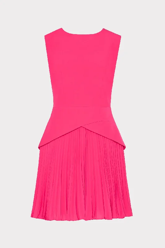Trendy Online Boutiques Haddy Pleated Mini Dress