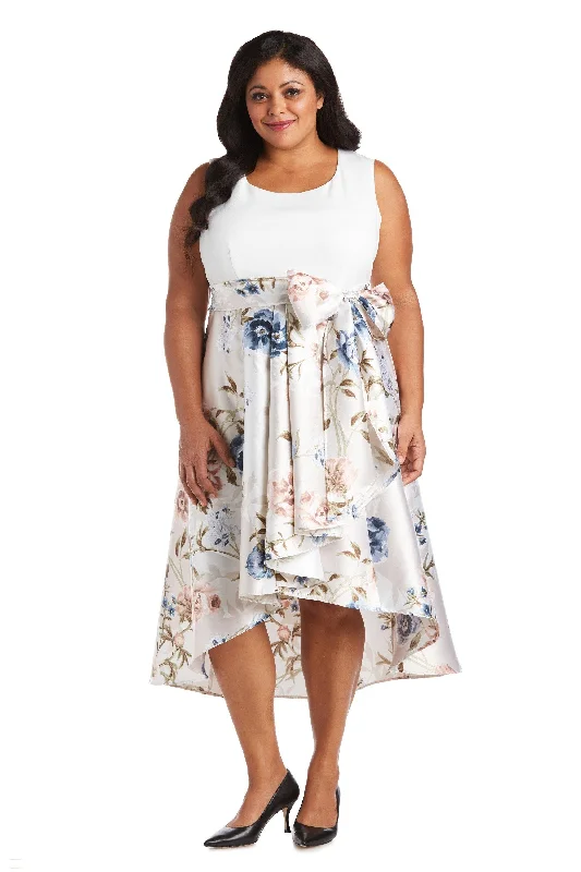 Best Sellers R&M Richards 7082W Plus Size High Low Floral Dress