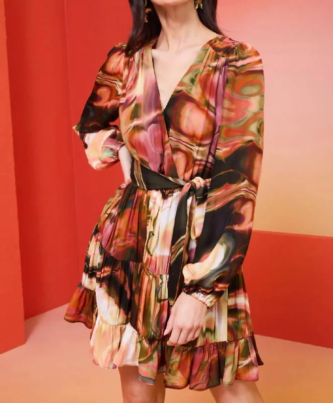 Fashion Forward Mila Dress In Malachite