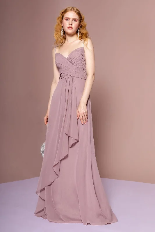 Sleek Style Discounts Long Formal Chiffon Dress Bridesmaid Sale