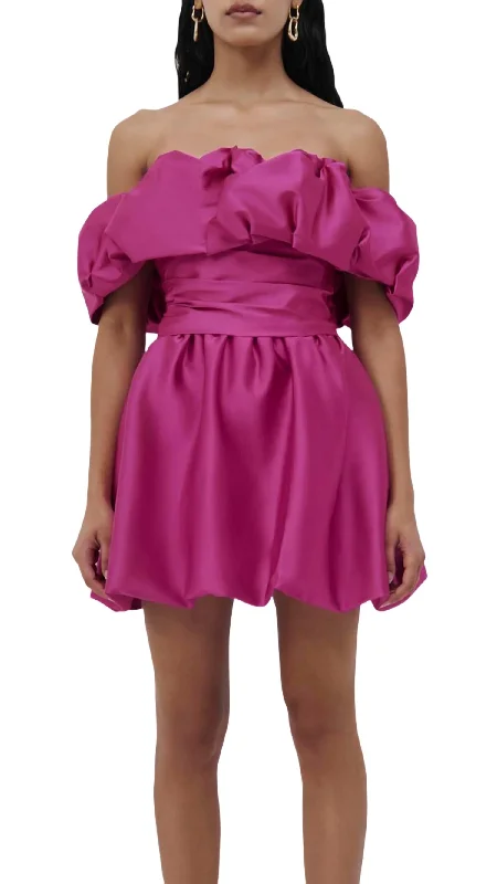 Wardrobe Refresh Astoria Duchess Dress In Bougainvillea
