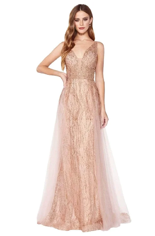 Vintage Women’s Fashion Cinderella Divine - Scoop Back A-Line Evening Gown CD0152