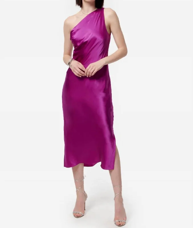 Luxe Women's Fashion Anges Dress In Purple