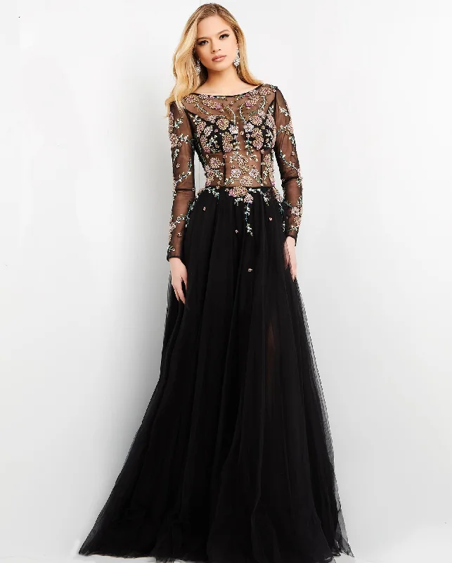 Trendy Street Style Jovani 5026 Embellished Long Formal Gown