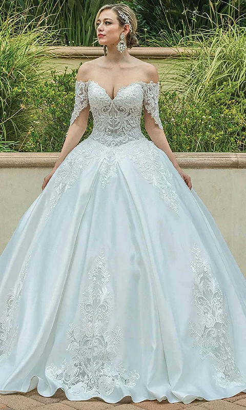 Fashion-Forward Offers Dancing Queen 0187 - Embroidered Sweetheart Neck Ballgown