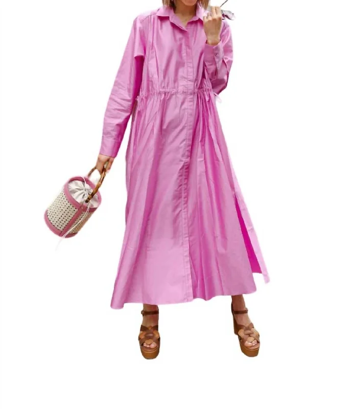 Women's Travel Garments Rose Dress In Violet Pink