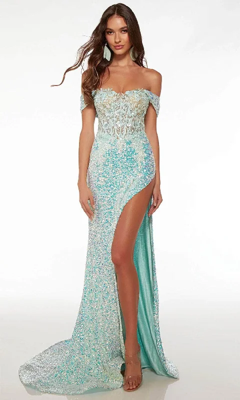 Shop Sales Alyce Paris 61557 - Sequins Embellished Corset Bodice Prom Gown