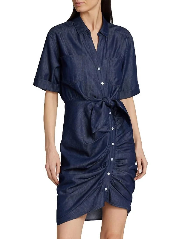 Casual Wear Hensley Dress In Washed Oxford
