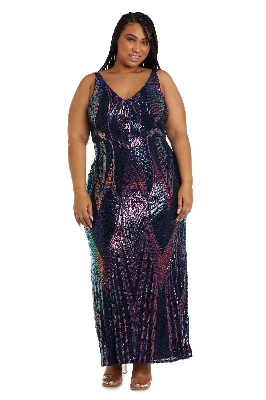 Classic Modern Offers Nightway Long Plus Size Formal Dress 22089W