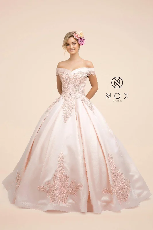 Chic Style, Always In Vogue Lace Applique Ball Gown Long Prom Dress