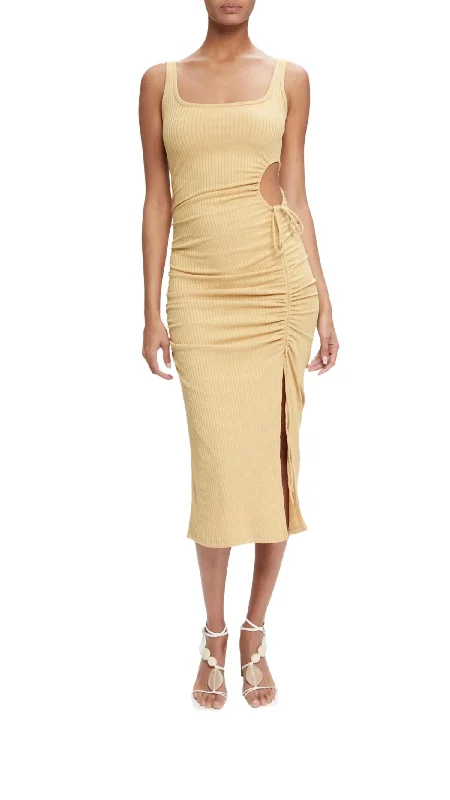 Weekend Exclusive Rumer Dress In Marigold Melange