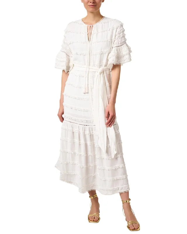 Season Offer Farm Rio Embroidered Trim Dress