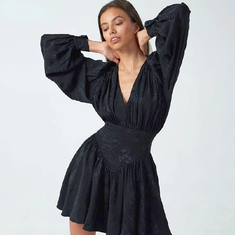 The Good Stuff BerriesJam - Chiffon Printing Elegant Loose Party Night Mini Dress