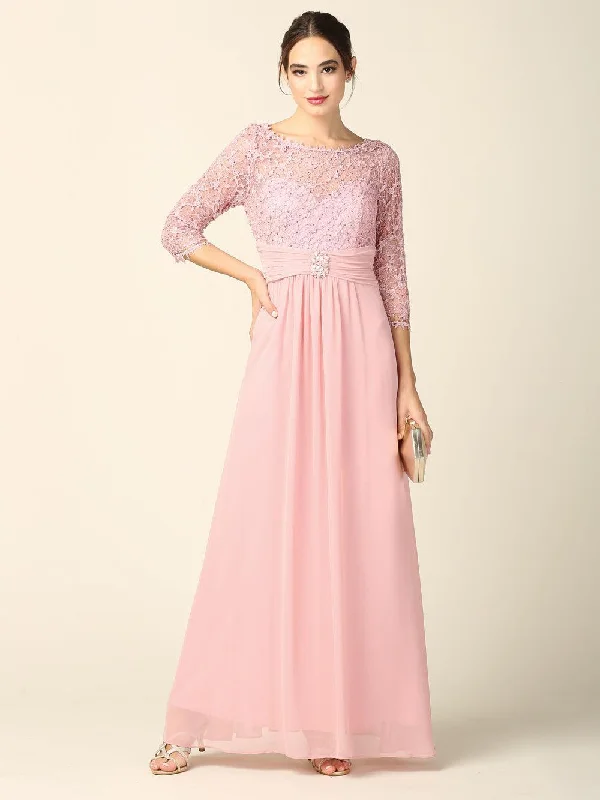 Shop The Hottest Deals Mother of the Bride Long Sleeve Formal Long Dress Sale