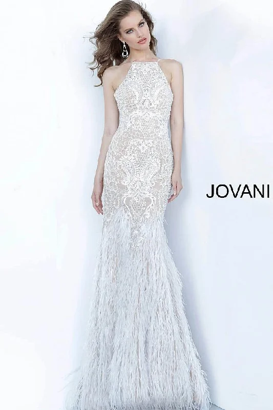 Bold Fashion Jovani 68300 Halter Long Formal Dress