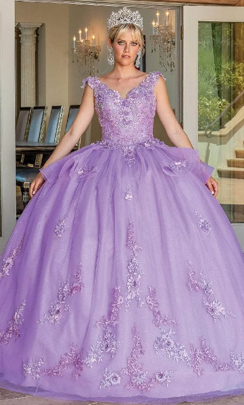 Must-Have Style Discounts Dancing Queen 1690 - Floral Appliqued Tiered Ballgown