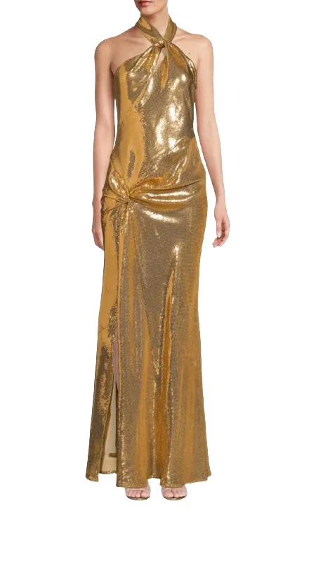 Best Sellers Selina Dress In Gold