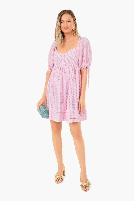 Crazy Price Slashing Pink Gingham Leyton Mini Dress