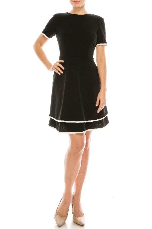 Dive Into Trendy Women's Fashion London Times A-Line Short Dress