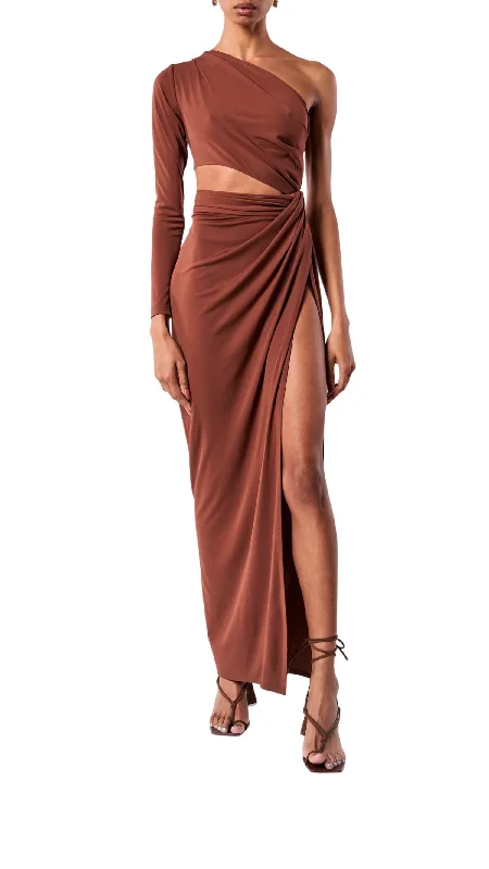 Brand Name Clothing Discount Extravaganza Aido Dress In Brunette