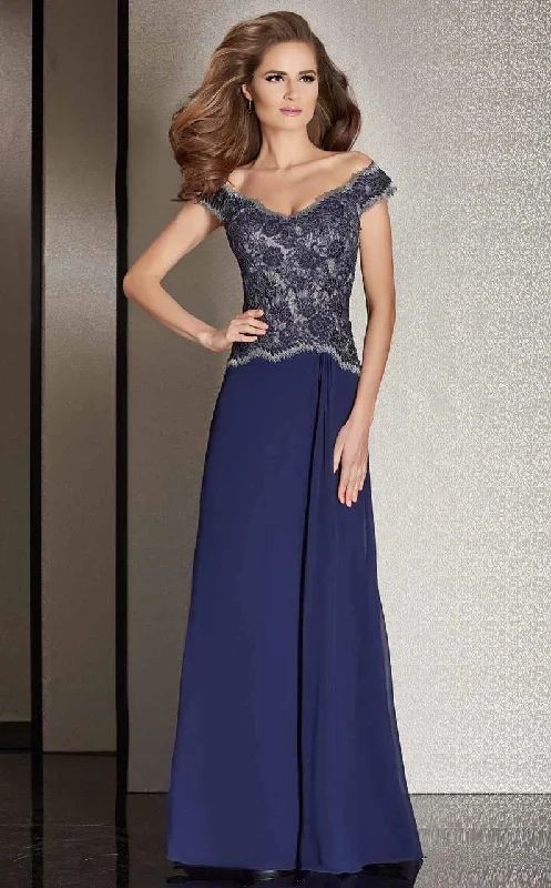 Must-Have Style Discounts Clarisse - M6254 Off -Shoulder Floral Lace Gown