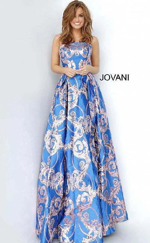 Boutique Styles Jovani 3771 Prom Long Print Ball Gown